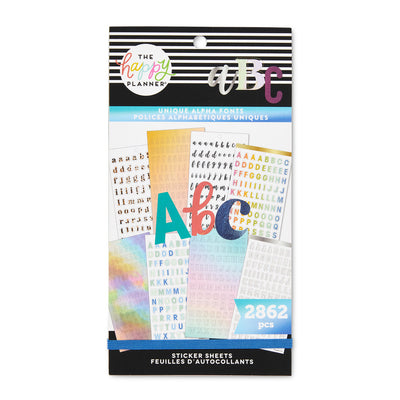 Value Pack Stickers - Unique Alpha Fonts