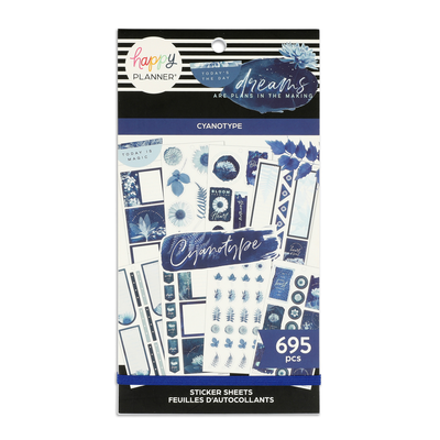 Value Pack Stickers - Cyanotype